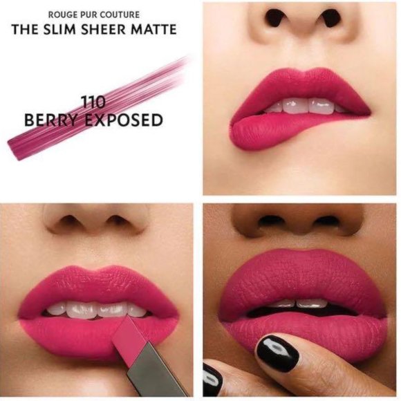 YSL The Slim Sheer Matte Lipstick 110 Berry Exposed BRAND NEW - Picture 4 of 4